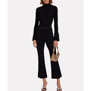 A.L.C. Drew Flare Crop Pants - Black - Size 6 - Italian Fabric